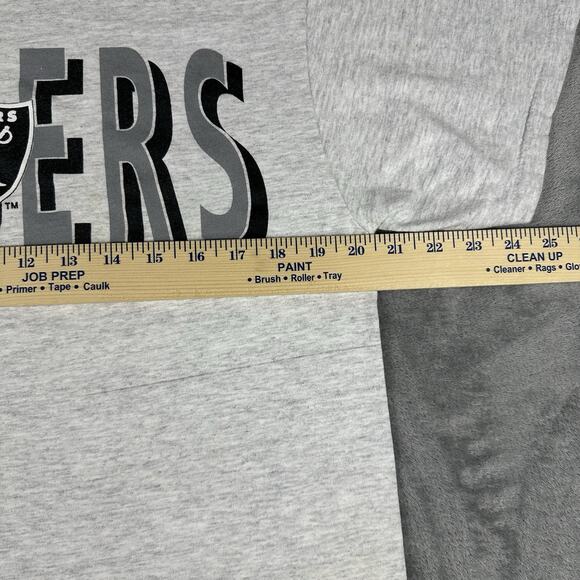 VINTAGE 1990 Los Angeles Raiders Shirt Men's L Logo 7 Logo NFL - Picture 6 of 8